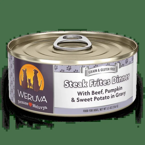 Weruva Steak Frites Dinner with Beef, Pumpkin & Sweet Potato in Gravy Dog Food