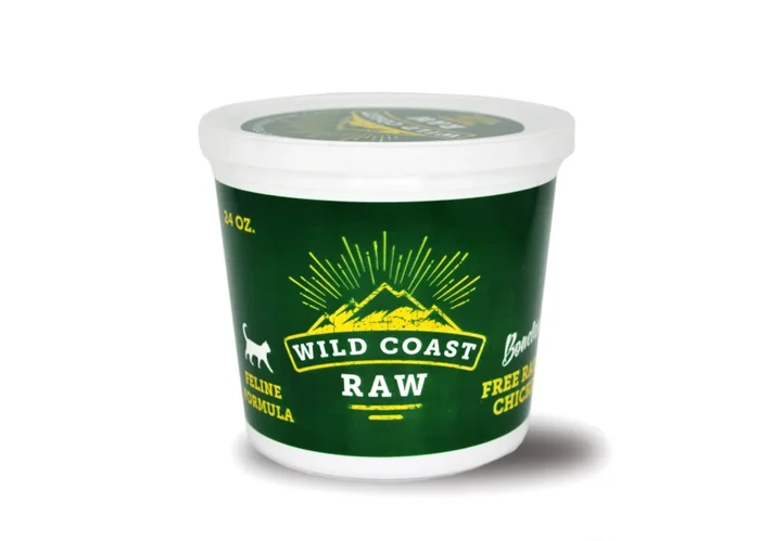 Wild Coast Raw Free Range Chicken Raw Frozen Cat Food, 24-oz