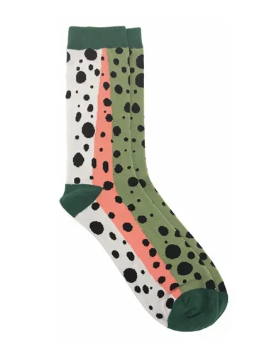 Wingo Everyday Socks Rainbow Trout Mens Size 9-13