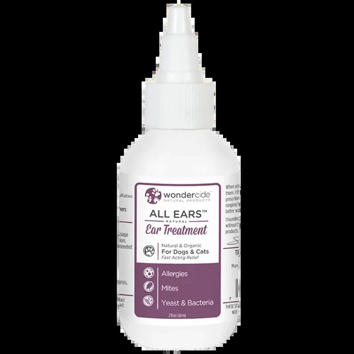 Wondercide ‘ALL EARS’ Natural Ear Mite & Infection Treatment for Dogs & Cats 2z