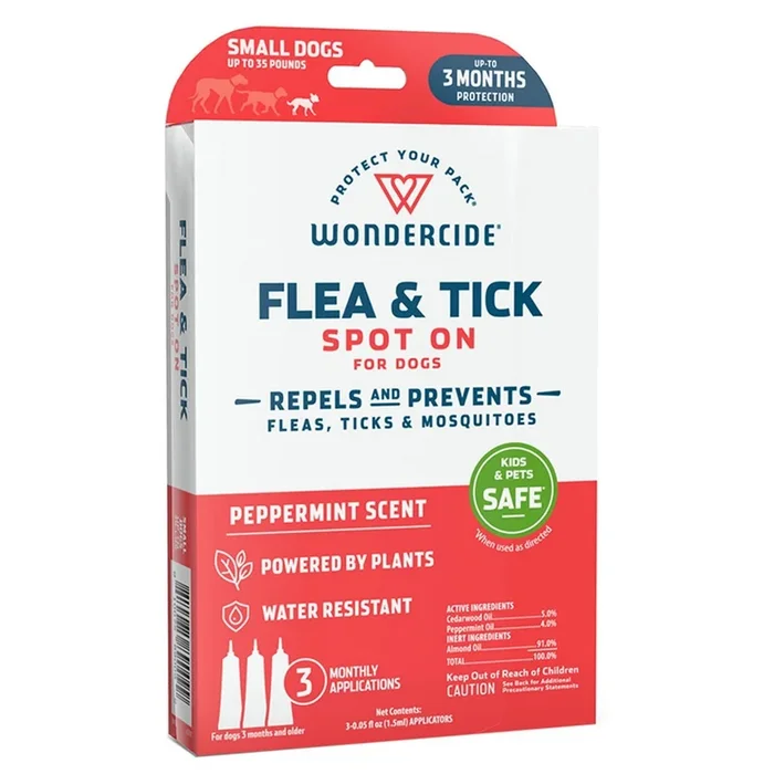 Wondercide Flea & Tick Spot On for Cats – Peppermint, small dogs