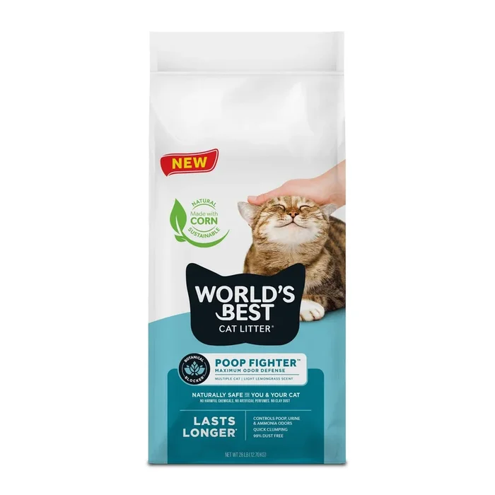 World’s Best Cat Litter Poop Fighter 28lb