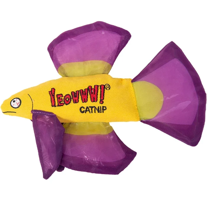 Yeowww Catnip Cat Toy Betta Fish Purple