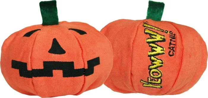 Yeowww Halloween Pumpkin Cat Toy with Catnip