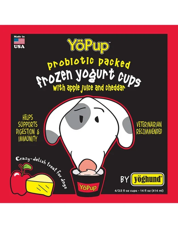 Yoghund All Natural Apple Cheddar Frozen Yogurt Cups 4pk