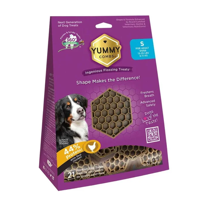 Yummy Combs Ingenious Flossing Treats, Chicken, Small, 12 Ounce