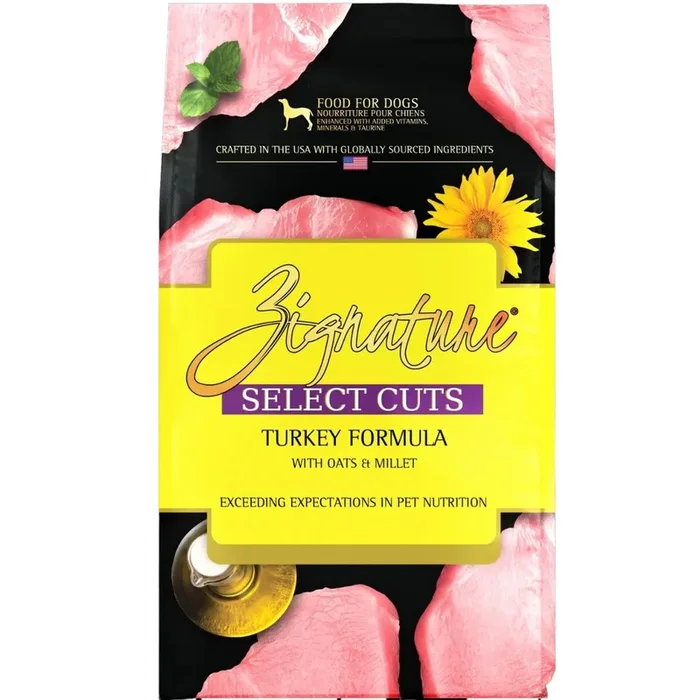 Zignature Select Cuts Dry Dog Food – Turkey – 12.5lb Bag
