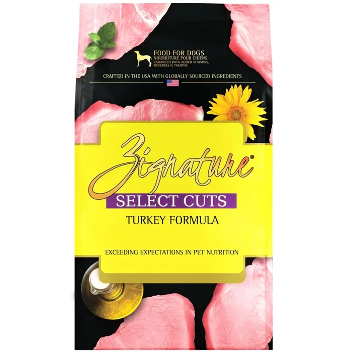 Zignature Select Cuts Turkey Formula Dry Dog Food, 4-lb