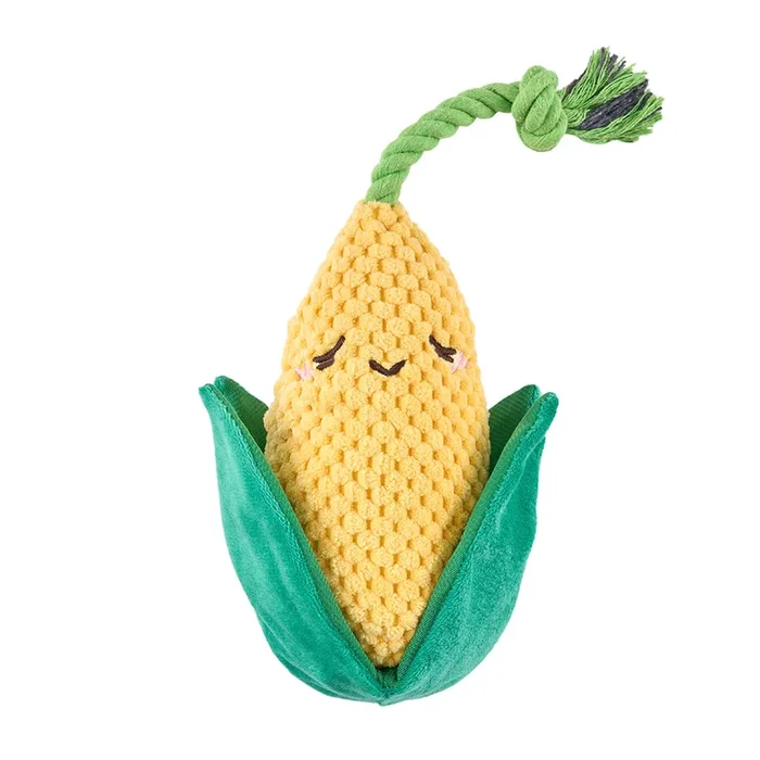 Zippypaws Plush Dog Toy Crinkle Crops Corn