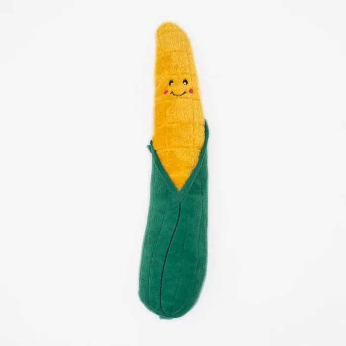 Zippypaws Plush Dog Toy Jigglerz Corn