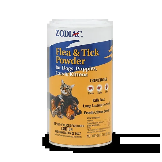 ZODIAC® FLEA & TICK POWDER FOR DOGS, PUPPIES, CATS & KITTENS