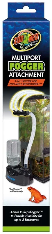 Zoo Med Multiport Fogger Attachment 3-in-1 Splitter Black